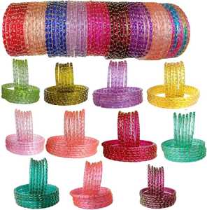 Elegant Style Latest Festive Eid & Party Wear Gungharoo <b>Bangles</b> Kashmiri Churian For Girls - Product Image 3