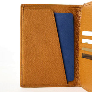 Portefeuille de voyage personnalisable avec clip à passeport élégant, couverture en cuir PU, style portable, porte-passeport, étui pour cartes - Product Image 3