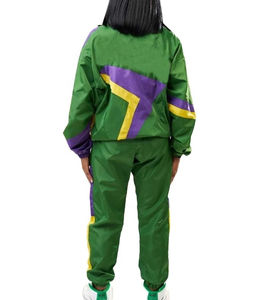 Unisex Winter Hooded Half Zip Pullover Tracksuit Jogging Crop Top Windbreaker Jacket Two Piece <b>Pants</b> Set Lightweight Windproof - Product Image 2