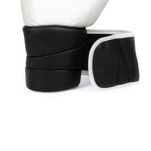 Gants de boxe en PU blanc avec fermeture Velcro pour l'entraînement et le sparring des adultes - Product Image 5