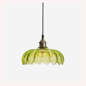 Lustre suspendu en verre spiralé design moderne, luminaire décoratif pour plafond, pour maisons de luxe - Product Image 4