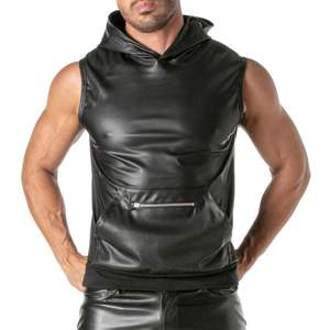 Cape Kinky pour Hommes en Cuir Noir Style Fétiche Tenue de Soirée Sexy pour Clubbing et Fêtes - Product Image 2