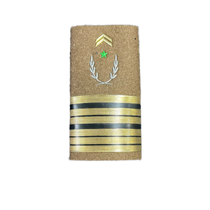 Customizable 3D Design Silk Epaulettes Exquisite Embroidered <b>Badges</b> Decorations Canvas Fabric Square Woven Star Safety Pin - Product Image 2