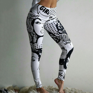 Leggings de yoga mi-longs personnalisés pour femmes, imprimés par sublimation, sans couture, pour la gym, le fitness, l'entraînement, la course, le sport, tricotés pour l'été - Product Image 5