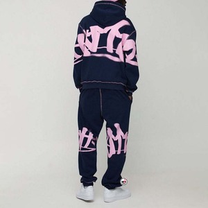 Chándal Ligero al por Mayor con Capucha Verde Personalizado, Manga Larga, 100% Algodón, Estampado de Letras, Unisex, Ropa Casual de Otoño - Product Image 4