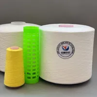 Prix d'usine Fil de polyester élastique semi-mat haute ténacité 32/3 100% écologique pour la couture et le crochet