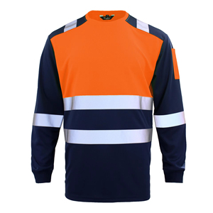 SELF INDUSTRIES Polyester Class 2 Waterproof Short Sleeve Reflective Safety T-Shirt Customized Logo High Visibility Workwear - Product Image 1