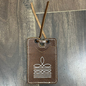 Nueva Etiqueta de bota de cuero de grano completo hecha a mano personalizada con diseño de bota Etiqueta de identificación de equipaje personalizable con correa para bolsos y calzado - Product Image 4