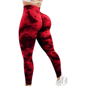 Women High Waist Tie Dye Yoga <b>Leggings</b> Scrunch Butt <b>Seamless</b> Gym Fitness Workout Running Activewear Pants - Product Image 1