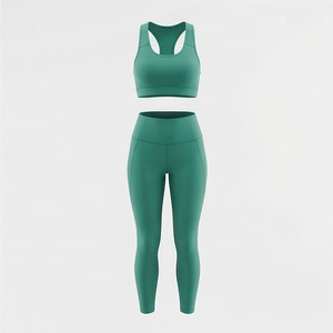 One Shoulder Breathable Seamless <b>Top</b> <b>Cross</b> Back Spandex Lining PlusSize Solid Womens Yoga Set Gym Fitness Activewear - Product Image 1