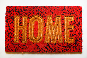 Tapis d'entrée CocoRelief en fibre de coco naturelle, fabriqué à la machine, antidérapant, imprimé en relief, avec support en PVC, décoratif et surélevé - Product Image 6