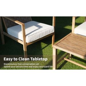 Set di Mobili da Giardino in Metallo Fatto a Mano, 4 Pezzi con Cuscini Morbidi, Divanetto per Conversazione all'Aperto per Patio o Spazi Esterni - Product Image 4