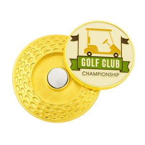 promotional cheap bulk custom Metal Printing ball markers <b>golf</b> poker chip - Product Image 4