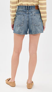 Shorts en jean droits à taille haute de style américain classique, pantalons décontractés pour femmes, vêtements d'été pour équipes professionnelles - Product Image 2