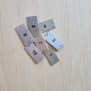 Elegant Metal Place Card Holders <b>Table</b> <b>Number</b> Stands for <b>Wedding</b> Event Decor - Product Image 4