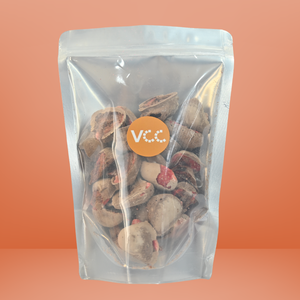 สตรอว์เบอร์รีอบกรอบเคลือบช็อกโกแลตแบบแช่แข็งและอบด้วยระบบสุญญากาศ |   รสหวานอมเปรี้ยวแบบไม่ใช่จีเอ็มโอ |   อาหารกรอบเพื่อสุขภาพ พร้อมรับประทาน บรรจุภัณฑ์ใหญ่ รับผลิตแบบ OEM - Product Image 2