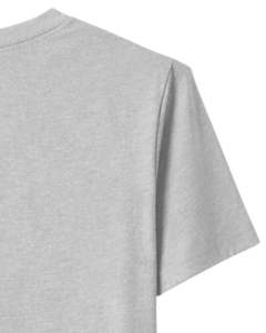 Camiseta de Algodón Gris Claro para Mujer con Pedrería, Manga Corta Casual, Top de Moda de Verano, Fabricante OEM con Logotipo Personalizado al por Mayor - Product Image 5