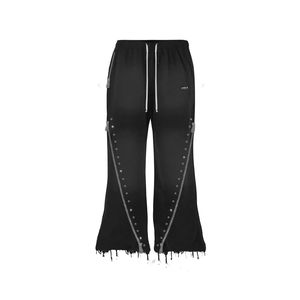 กางเกงวอร์มผู้ชายแบบสั่งทำพิเศษ ประดับเพชรเทียม พร้อมป้ายแบรนด์ส่วนตัว สำหรับใช้งานกลางแจ้ง - Product Image 1