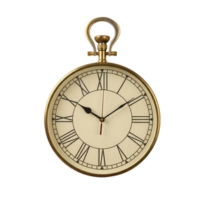 Custom Vintage <b>Silver</b> Antique Style Roman Numeral Dial Metal Analog Quartz Wall <b>Clock</b> Mechanical for Decor For Gifting - Product Image 2