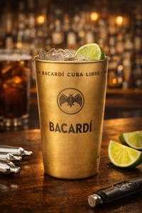 Vasos de Plástico Dorados Bacardi de 197 mm, Desechables, Portátiles, para Fiestas, Estilo Moderno - Product Image 2