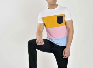 Nouveau T-shirt pour homme cousu, logo/couleurs personnalisés, anti-plis, respirant, qualité supérieure, prix de gros - Product Image 3