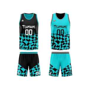 Conjunto de Uniforme de Baloncesto Sublimado Personalizado, Verde, Cuello en V, Sin Mangas, Impresión con Nombre del Equipo, Poliéster Transpirable, Unisex, para Adultos - Product Image 4
