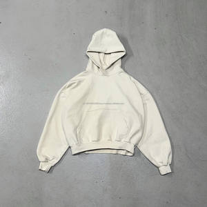 เสื้อกันหนาวมีฮู้ดแบบสวมศีรษะสไตล์450 GSM คร็อปชายเสื้อแบบปักลวดลายสำหรับฤดูหนาว - Product Image 1