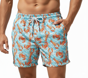 Pantalones Cortos Deportivos de Lona con Estampado Animal para Hombre, Antiarrugas, con Bolsillos con Cordón, Cintura Elástica, 100% Algodón, Secado Rápido y Transpirables - Product Image 3