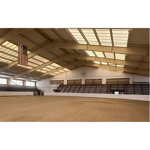 ساحة توصيل عالية الجودة بهيكل فولادي داخلي/خارجي ، ساحة ركوب الخيل الجاهزة ، تركيب الترباس - Product Image 2