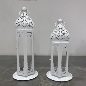 <b>Moroccan</b> Iron Decorative <b>Lantern</b> for Christmas Home Decor - Product Image 2