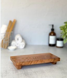 Plateforme de présentation alimentaire multifonctionnelle en bois, style Art déco rustique, motif végétal, pour mariage - Product Image 4