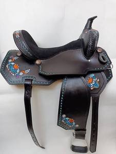 Selle de Cheval Western Portable Personnalisée de Haute Qualité à Prix de Gros, Harnais Indien en Cuir Durable avec Bois et Laiton - Product Image 3