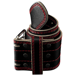 Cinturón de Levantamiento de Pesas de Cuero, Soporte Lumbar Acolchado Extra Ancho, Protección Avanzada, Orificios Ajustables - Product Image 6