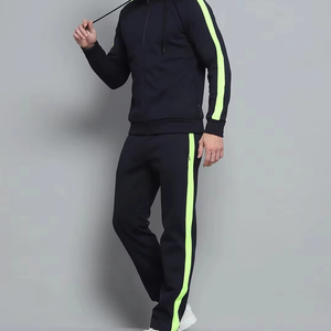 Conjunto Deportivo de Dos Piezas para Hombre, con Capucha, 100% Algodón, Ecológico, Transpirable, Ligero, para Invierno, Ideal para Gimnasio y Jogging - Product Image 3