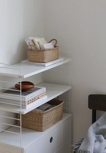 Set of 2 seagrass <b>baskets</b> with sturdy handles Handmade <b>Storage</b> <b>Basket</b> Wholesale eco-friendly Made in Viet Nam - Product Image 4