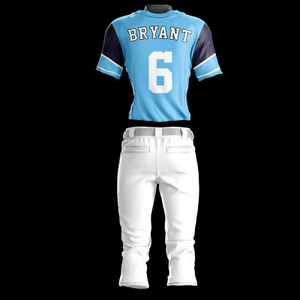 Maillots de baseball personnalisés de haute qualité, uniformes vierges en gros, t-shirts de baseball 100 % polyester, ensembles de baseball pour enfants avec col - Product Image 5