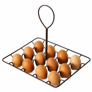 Black Metal <b>Egg</b> Holder Countertop 3-Tier Spiral <b>Egg</b> Storage Rack With Gathering Basket for Fresh Chicken <b>Eggs</b> Kitchen Organizer - Product Image 3