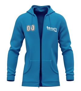 2025 Hombres de moda Sudadera con capucha con cremallera completa OEM ODM Sudadera Tela de mezcla de algodón con acabado de alta calidad - Product Image 4