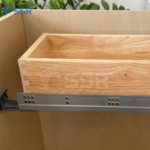 Meuble sous-vasque moderne en bois massif VSD36 Gauche/Droite Double porte Double tiroir Écologique Durable Facile à nettoyer - Product Image 5