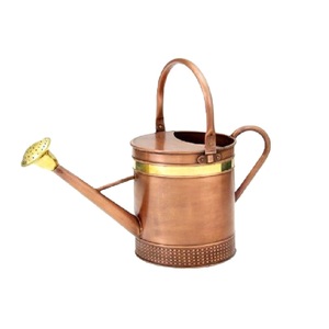 Arrosoir en métal galvanisé finition cuivre pour jardin intérieur et extérieur, supports décoratifs pour fleurs, prix de gros - Product Image 1