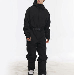 Combinaison de ski une pièce en polyester 100 % imperméable, coupe-vent et respirante, personnalisable, haute qualité, vente en gros - Product Image 1