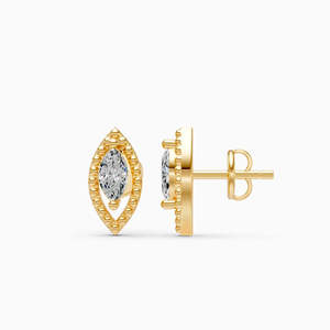 BEREAL Pendientes de Diamantes Cultivados en Laboratorio con Certificación IGI, Oro de 14K, Corte Brillante, Románticos, Unisex, Joyería de Lujo para Bodas y Fiestas - Product Image 2
