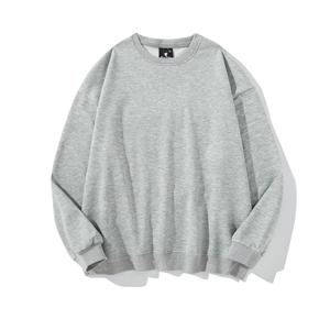 Sweat-shirt surdimensionné à col rond pour homme, personnalisé OEM, de haute qualité, à épaules tombantes, motif uni, avec doublure automne, en tissu tricoté délavé - Product Image 6