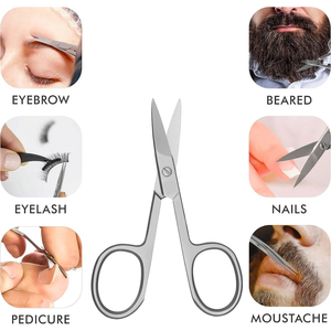 Tijeras de Manicura Profesionales de Acero Inoxidable Alemán de 3.5 Pulgadas con Punta Extra Fina y Cuchilla Afilada para Uso en Casa o Salón, Tijeras para Cutículas - Product Image 2