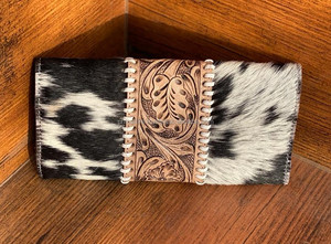 Nuevos bolsos de mano de cuero con estilo occidental para mujer, superventas, tarjetero y monedero delgados de piel de vaca Real - Product Image 4