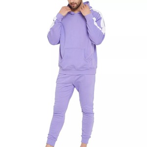 Nouvelle conception de survêtement personnalisé en coton molletonné, sweat-shirts à capuche pour hommes, ensembles deux pièces, vêtements de sport, tenue de fitness, survêtements pour hommes - Product Image 2