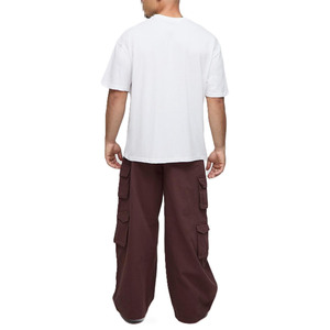 Camiseta Holgada para Hombre con Estampado Gráfico Frontal, Tela de Algodón Grueso, Personalización de Marca, Fabricación OEM al por Mayor - Product Image 2