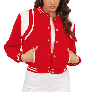 Blouson universitaire d'hiver pour femmes, personnalisé par le fabricant, avec broderie chenille appliquée, en polaire, pour hommes et femmes - Product Image 1