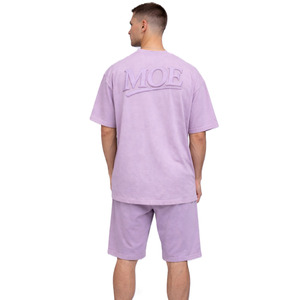 Camiseta de Hombre al por Mayor, Estilo Urbano Minimalista, con Logotipo Impreso en Relieve, Fabricante OEM Personalizado - Product Image 2