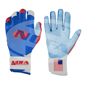Gants de frappe en cuir rembourrés antidérapants ambidextres Nofa Industries pour adultes, professionnels, hommes et femmes, avec fermeture à boucle personnalisée - Product Image 1